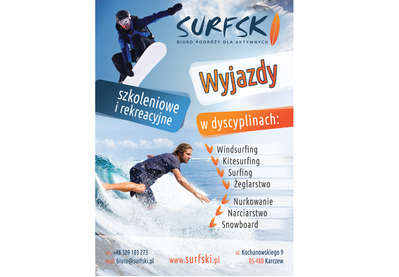 Wyjazdy szkoleniowe i rekreacyjne w windsurfingu i kitesurfingu